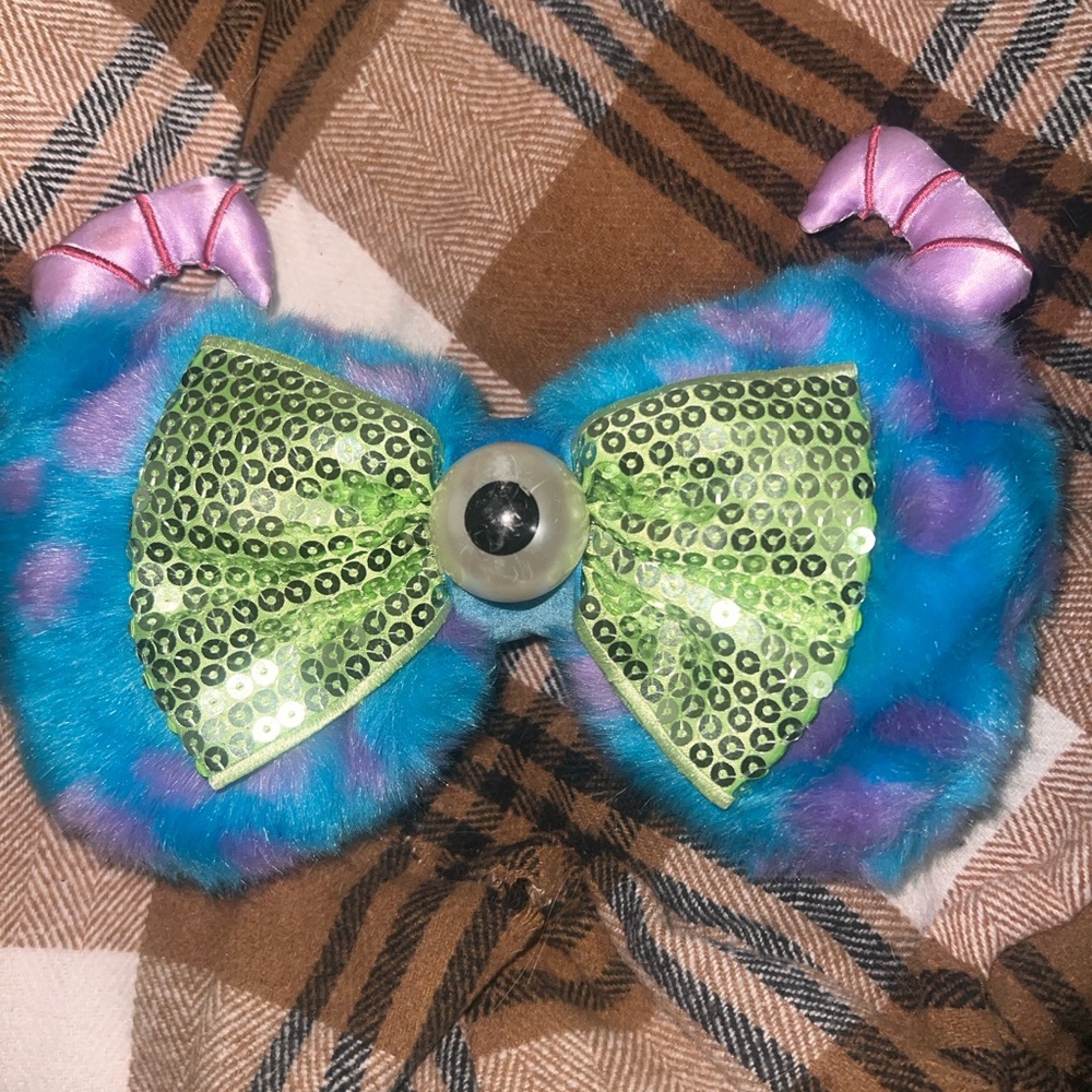 Disney Parks Minnie Swap Your Bow Monsters Inc Mike Sully Interchangeable Bow